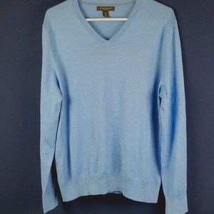 Banana Republic Men's Blue Luxury Blend, Sweater